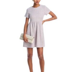 Aqua Tweed Mini Dress NEW